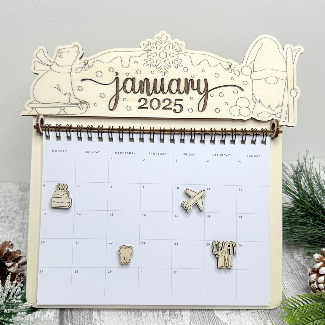 Calendar Craft Kit - January Gnome - Winter Wonderland