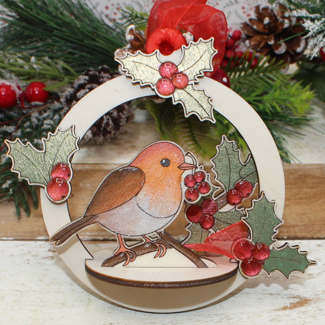 Little Robin 3D Tree Ornament Set