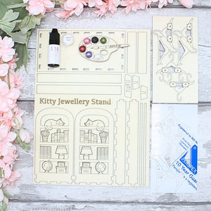 Jewellery Stand Craft Kit - Kitty Cat Design