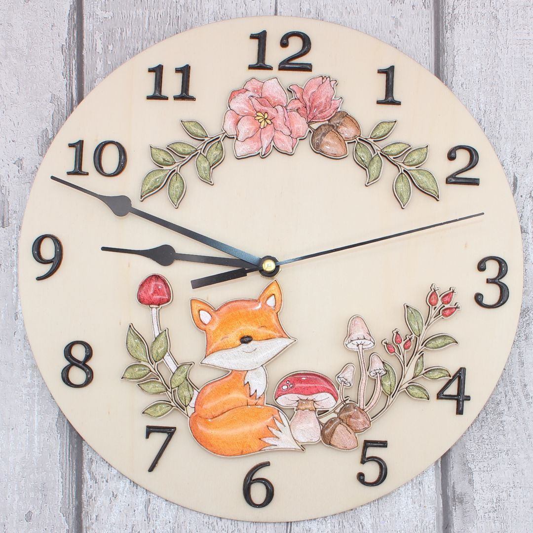 Autumn Foxi Clock Craft Kit