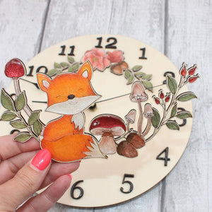 Autumn Foxi Clock Craft Kit