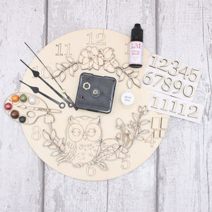 Autumn Owl Clock Craft Kit