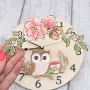 Autumn Owl Clock Craft Kit