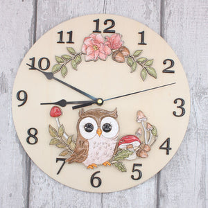 Autumn Owl Clock Craft Kit