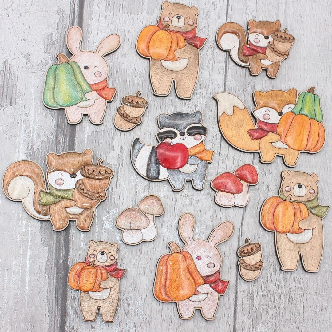 Autumn Woodland Animals  - 13 Pieces