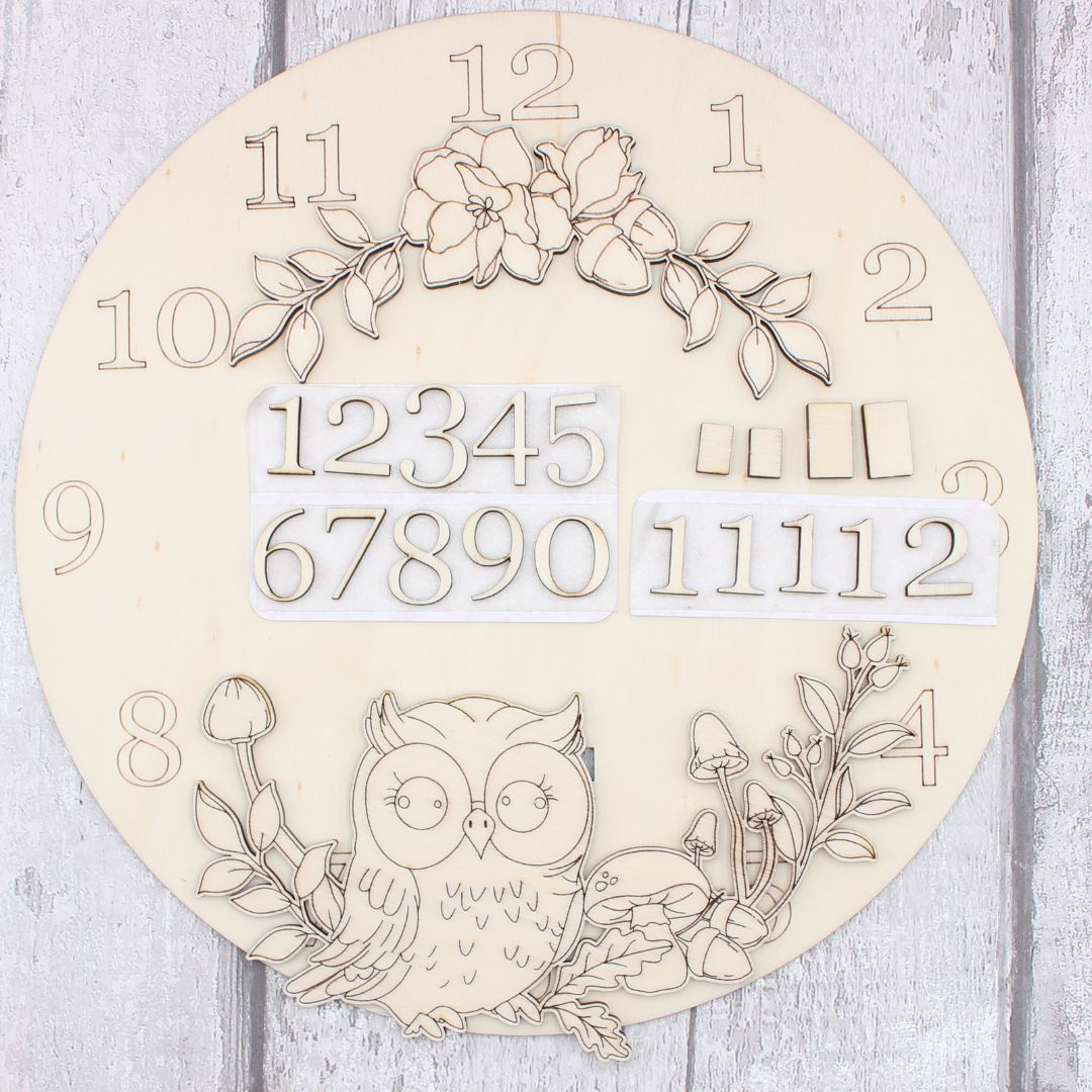 Owl Clock Face