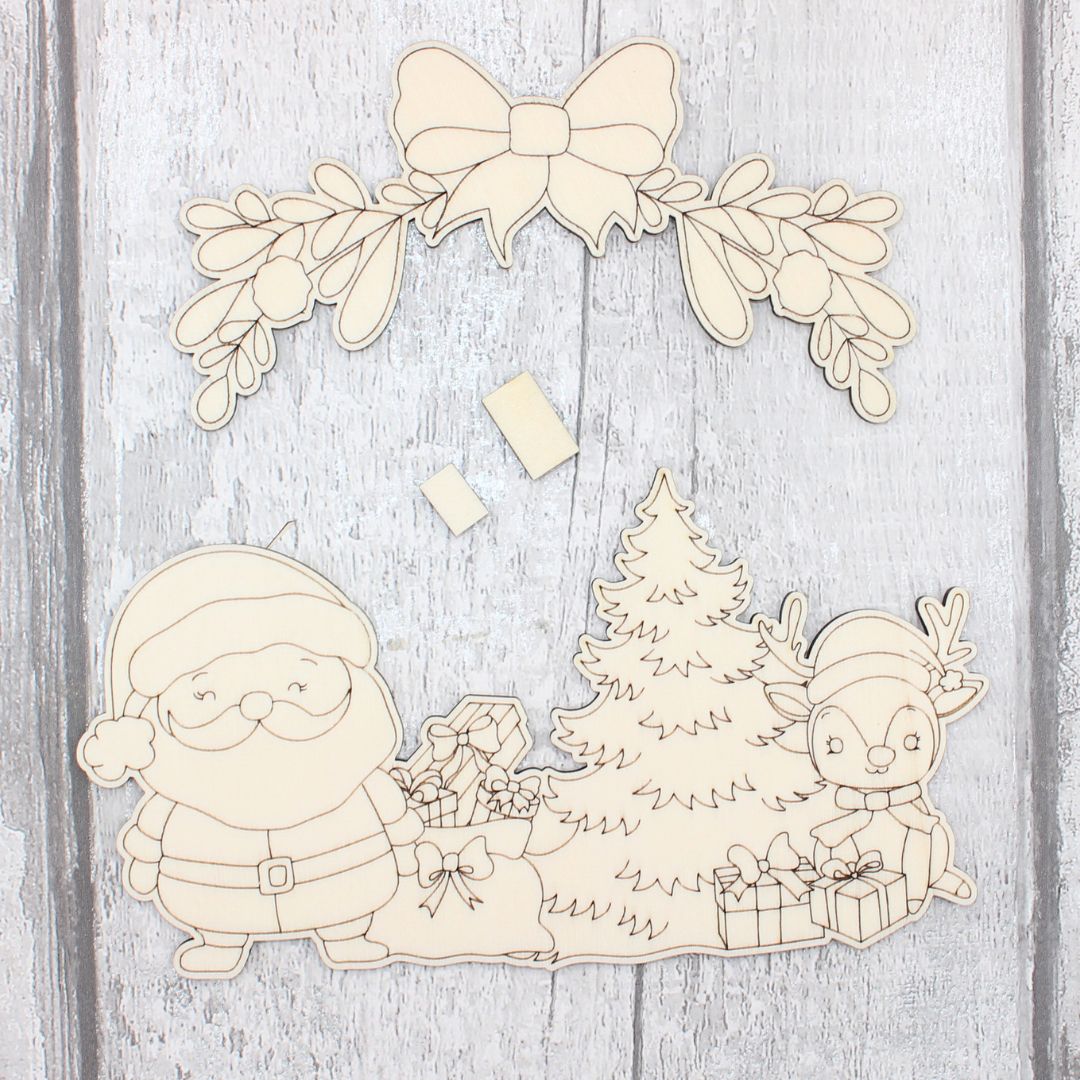 Christmas Scene Clock Face Add on