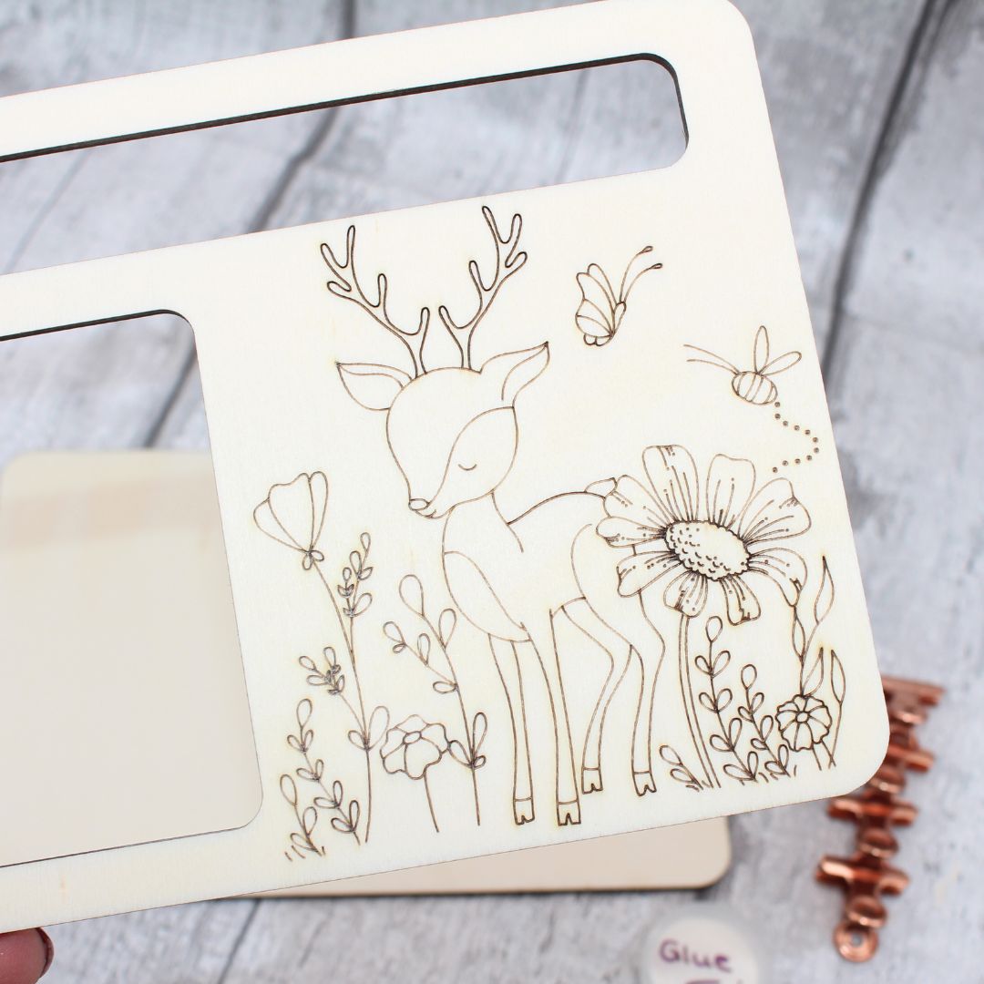 Whimsical Deer Notepad Holder