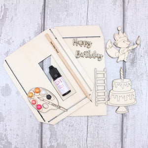 Foxi Birthday Slider Card Template Kit