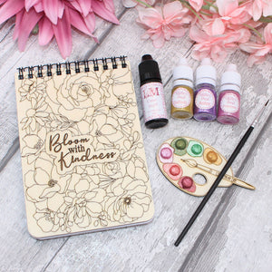 A6 Floral Notebook Craft Kit - Jam Packed with Craft Materials