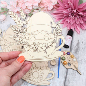 Tea Cup Gnome Coaster Craft Kit