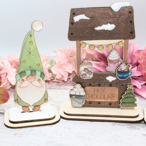 Gnome Hot Chocolate Stand Mini Craft kit