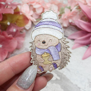 Cute Winter Hedgehog set