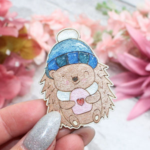 Cute Winter Hedgehog set