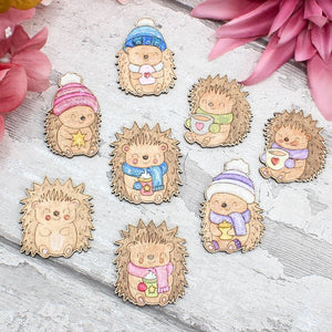 Cute Winter Hedgehog set