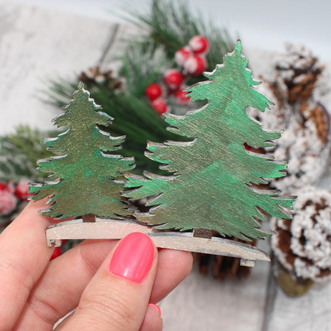 Little Deer 3D Tree Ornament Set