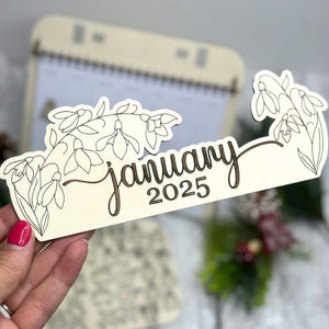 Calendar Craft Kit - January Floral