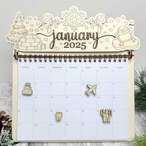 Calendar Craft Kit - January Cute Animals - Winter Penguins