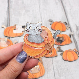 Kitties and Pumpkins Set  - 10 Pieces