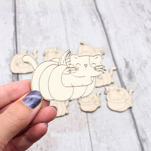 Kitties and Pumpkins Set  - 10 Pieces