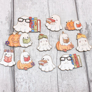 Bookish Autumn Ghosties  - 11 Pieces