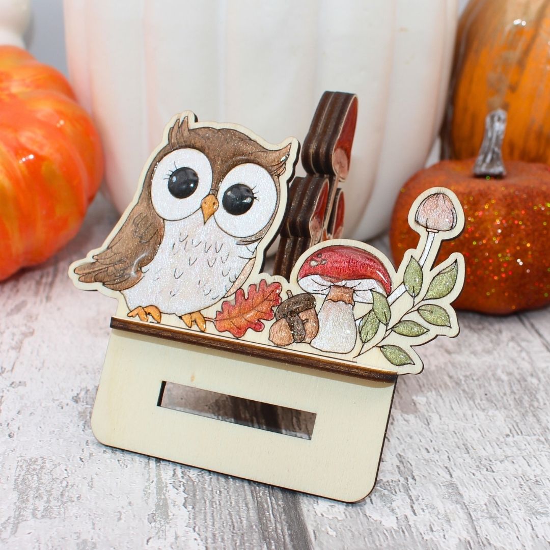 Owl Autumn Mobile Stand