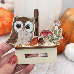 Owl Autumn Mobile Stand