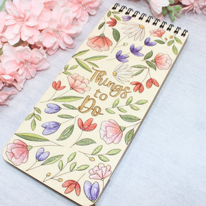 Floral To-Do List Book