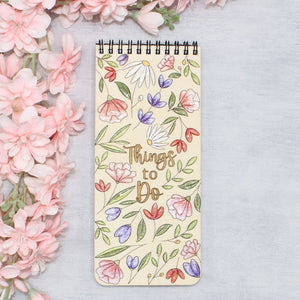 Floral To-Do List Book