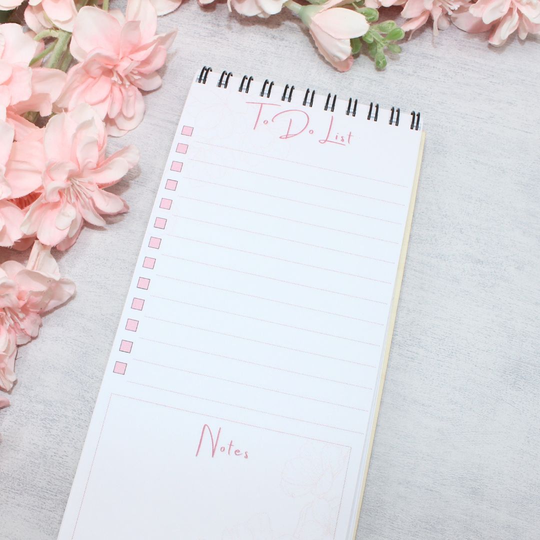 Floral To-Do List Book