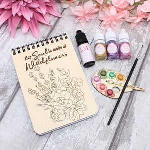 A6 Floral Notebook Craft Kit - Jam Packed with Craft Materials