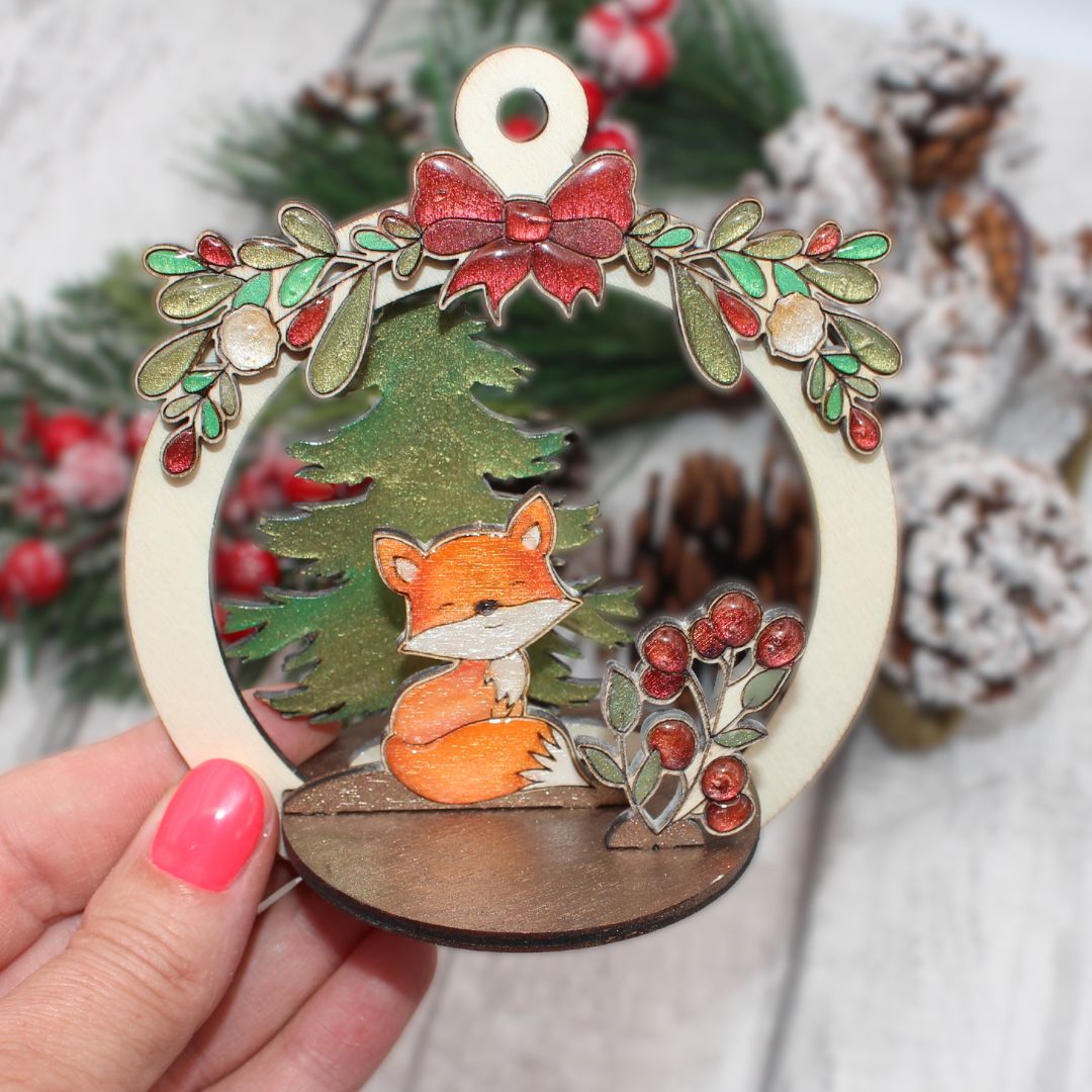 Foxi 3D Tree Ornament Set