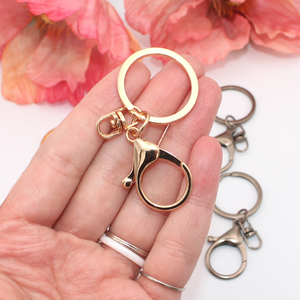 Deluxe Keyring Clasp - Gold | Lobster Claw Keyring Clasp