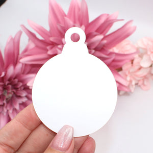 Clear Acrylic Baubles - Perfect for Christmas Crafts